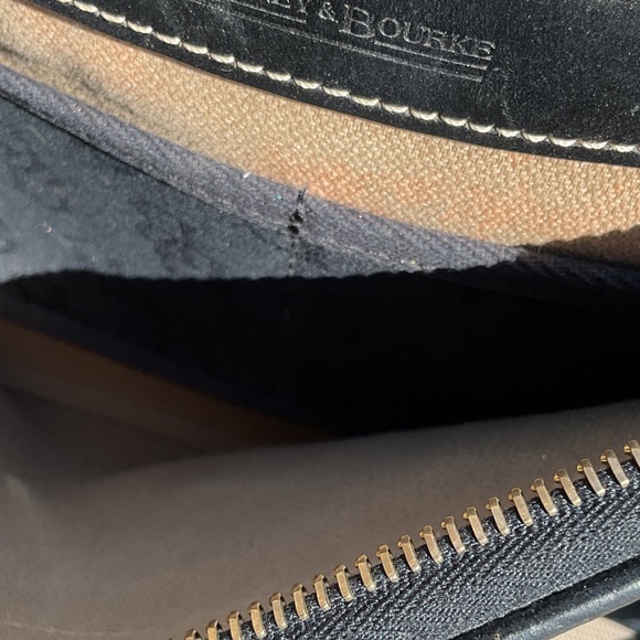 Dooney & Bourke Black Shoulder Bag with Gold Accents - Picture 7 of 7